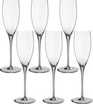LEONARDO HOME Poesia 022381 Šampano taurės, 6 taurių rinkinys, 25 cm aukščio, 250 ml, pilkos spalvos, galima plauti indaplovėje