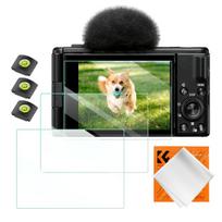 K&F Concept K&F Camera Screen Protector*3pcs+Hot-shoe level*3pcs+Vacuum Cleaning Cloth*1, For Sony ZV-1; ZV-1 II