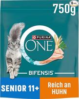 Purina One Bifensis Senior 11+ sausas maistas katėms, gausus vištienos, 6 vnt. (6 x 750 g)