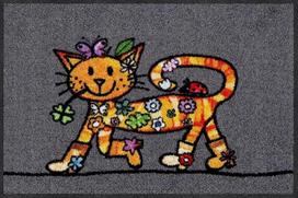 Salonloewe kilimėlis Funky Cat 050 x 075 cm kilimėlis Clean Mat Indoor Front Door Door Mat Indoor Dirt Trapper Outdoor Washable