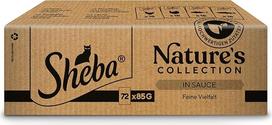 SHEBA® Portionsbeutel Multipack Nature's Collection in Sauce Feine Vielfalt MSC 72 x 85g