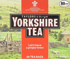 Taylors of Harrogate Yorkshire Tea 80 maišelių 250g juodosios arbatos