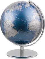 TROIKA Originalus 25 cm skersmens gaublys - planeta - chromuotas metalinis pagrindas - judanti ašis - metalinė mėlyna, sidabrinė