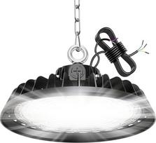 UFO 150W dirbtuvių lempa LED salės prožektorius Dimmable 90W/120W/150W High Bay Light 25500LM Driver 6000K Super ryškus dirbtuvių lubų apšvietimas IP65 Pramonės prožektorius 120° gamykloms, sandėliams