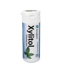 Xylitol becukrė kramtomoji guma mėtų skonio, 30 g.