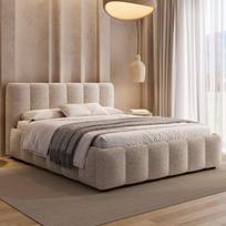 Lova MAGNATE + Čiužinys SAPNAS 2 XL|180x200|Balta #6|Boucle