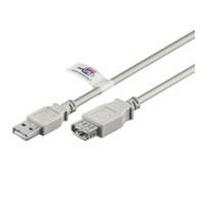 Wentronic Goobay USB 2.0 Hi-Speed Verlängerungskabel mit USB Zertifikat, Grau, 1.8 m - USB 2.0-Stecker (Typ A) > USB 2.0-Buchse (Typ A) (68914)