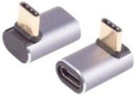 ShiverPeaks SHVP BS14-05037 - Adapter USB 4.0 C Stecker> Buchse 90° Winkel o/u - Adapter (BS14-05037)
