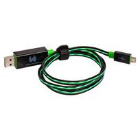 RealPower Datenkabel LED grün micro-USB auf USB