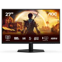 Monitorius AOC Gaming Q27G42XNE 27" Fast VA QHD 2560x1440 180Hz DP 144Hz HDMI 300cd/m² 2xHDMI DisplayPort garsiakalbiai