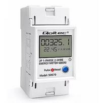 Qoltec Single phase energy meter for DIN rail 230V 50979