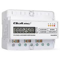 Qoltec Three phase energy meter for DIN rail 400V 100A 50978