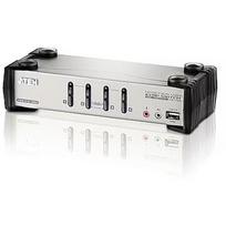Aten 4-Port PS/2-USB VGA/Aud KVMP Switch W/OSD CS1734B-AT-G