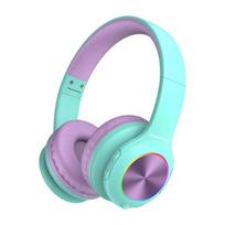 Belaidės vaikiškos ausinės PowerLocus PLED (mėlynos–violetinės)