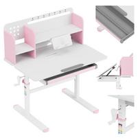 Ergonomiškas vaikų rašomasis stalas Study 5.0 Pink