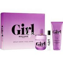 Eau de Parfum Rochas Girl Life dovanų rinkinys su gaiviu gėlių–gintaro aromatu