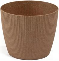 Plastikinis vazonas Magnolija Jumper, rudas, 19 cm