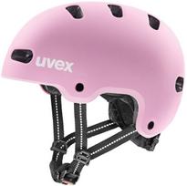 Vaikų Dviračių Šalmas - Uvex Kid 4 55–58 cm Kietas Korpusas Lengvas Vėdinimas Rožinė Matinė