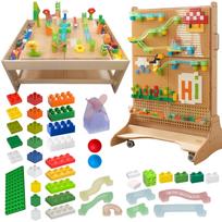 MASTERKIDZ STEM kamuoliukų trasos, konstrukcinių kaladėlių rinkinys, 359 vnt.