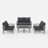 Sodo baldų komplektas NOVELLY HOME, 2 foteliai, dvivietė sofa, 2 staleliai, Venice YHS2582