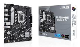 ASUS Mainboard||Intel B760 Express|LGA1700|Micro-ATX|DDR4 Memory|2 Memory Slots|2xPCI-Express 4.0 x1|1xPCI-Express 4.0 x16|2xM.2|1x15-pin D-sub|1xHDMI|4xUSB 2.0|4xUSB 3.2|1xOptical S/PDIF|3xAudio Port