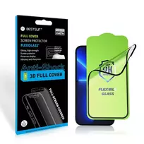Bestsuit Flexible Hybrid Glass 5D for Apple iPhone 16, black