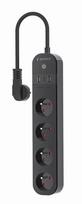 Gembird Smart power strip Tuya 4xFR 2xUSB-A 1xUSB-C bl