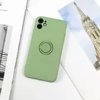Beline Silicone ring phone case with stand for iPhone 12 Pro Max, green