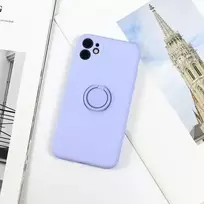 Beline Silicone ring phone case with stand for iPhone 12 Pro Max, blue