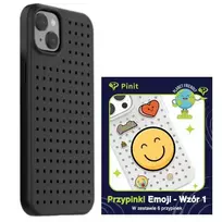Pinit Dynamic Emoji Pin phone case for iPhone 14 Plus | iPhone 15 Plus black