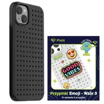 Pinit Dynamic Emoji Pin phone case for iPhone 14 Plus | iPhone 15 Plus black