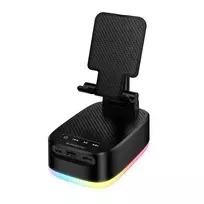 Borofone Portable Bluetooth Speaker BR200 Marea 3-in-1 with holder and 1500mAh power bank, black