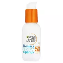 Garnier Ambre Solaire SPF 50+ Super UV Invisible Serum Moisturizer for Face 30ml—No Color
