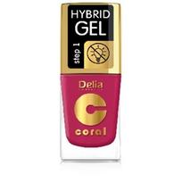 DELIA COSMETICS Coral Hybrid Gel Hibridinis nagų lakas nr. 103 Sultingas avietė 11ml