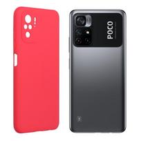 iLike Xiaomi Poco M4 Pro 5G silikoninis dėklas, raudonas