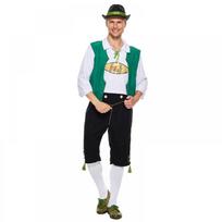 Suaugusiųjų vyrų „Oktoberfest“ kostiumas „Oktoberfest“ karnavalo tematikos vakarėlio kostiumas M