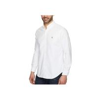 Polo Ralph Lauren Solid Color Polo Collar Single-Breasted Long Sleeve Shirt Men shirts White 710548535-001 S