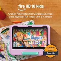 "Amazon Fire HD 10" planšetinis kompiuteris vaikams (naujausios kartos) | 3-7 metų amžiaus, 10 colių puikus ekranas, tėvų kontrolė, 2 metų garantija be rūpesčių, išleistas 2023 m., 32GB, rožinis