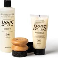 "Boos Block" pjaustymo lentų alyvos ir vaško rinkinys - 473 ml pjaustymo lentų alyvos + 148 ml pjaustymo lentų vaško, saugaus maistui + alyvos aplikatorius - alyva pjaustymo lentoms - alyva stalviršiams