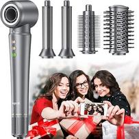 "Bopcal 5-in-1 Airstyler", profesionalus plaukų formavimo rinkinys, 160 000 aps/min. jonų plaukų džiovintuvas be karščio žalos, blizgantiems plaukams, plaukų garbanojimo žnyplės, automobilio įvyniojimo, apimties, tiesinimo, skirtas paplūdimio bangų stiliu