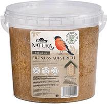 "Dehner Natura Premium" lesalas laukiniams paukščiams, žemės riešutų užtepėlė, žemės riešutų sviestas kibirėlyje, lesalas visiems metams, aukštos kokybės aukštos energijos lesalas laukiniams paukščiams, 2 kg