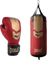 "Everlast Prospect" pirštinių ir apsaugų rinkinys, pirštinės, apsauginės pirštinės ir galvos apsaugos, apsauginė MMA ir kikbokso įranga