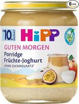 "HiPP Organic Guten Morgen Porridge Fruit Yoghurt", 160 g, 6 vnt. (6 x 160 g)