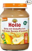 "Holle" ekologiškos kriaušės su speltų dribsniais (6 x 190 g)