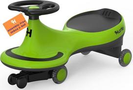 "Hurtle Wiggle Drift Car" automobilis vaikams žalias be baterijų "Twist and Go" skatina motorinius įgūdžius patalpoje lauke
