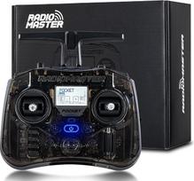 "Radiomaster" kišeninis ELRS nuotolinio valdymo įrenginys, nešiojamasis salės gimbalinis siųstuvas su "EdgeTX" programine įranga ir LED žibintu, skirtas FPV dronams / RC sraigtasparniams, automobiliams, valtims ir multikopteriams (juodas)