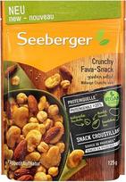 "Seeberger" traškūs fava užkandžiai. Ypatingas mišinys: Šis užkandis - tai kelionė į Lotynų Ameriką, 1 x 125 g.