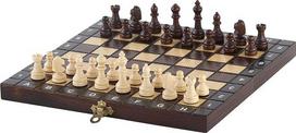 "Sunrise Chess & Games 3-in-1" mokyklinis rinkinys - šachmatai, dama, mediniai nardai, kompaktiškas rinkinys, dovanų idėja, matmenys: 28 x 28 cm, šventiniai žaidimai visai šeimai