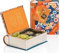 "Venchi Murrine" mini knygelė su įvairiais šokoladiniais saldainiais, pistacijomis ir Sicilijos kraujo apelsinais 115g Be glitimo, be dažiklių, be konservantų, dovanų idėja
