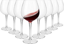 8 pakuotės Burgundijos raudona 480ml Tritan Plastikinės nedūžtančios vyno taurės Didelės vestuvių šalis Indaplovė saugus